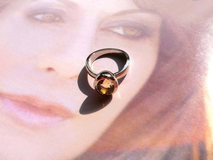 Помолвочное кольцо Цитрин из Розовое (красное) золото от Ювелирный салон Jewellery Art 6