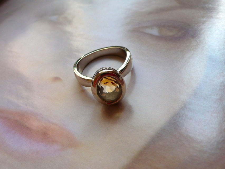 Помолвочное кольцо Цитрин из Розовое (красное) золото от Ювелирный салон Jewellery Art 7