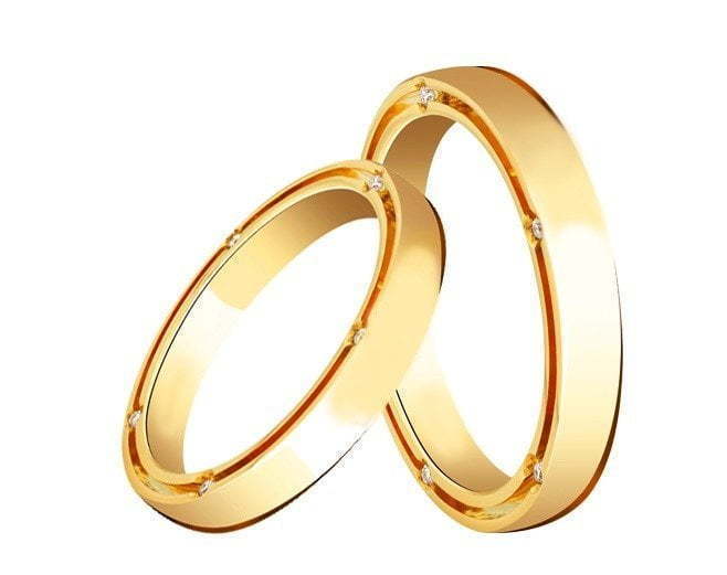 Обручальное кольцо Classic 3 из Желтое золото, Белое золото от Ювелирный салон Jewellery Art 2