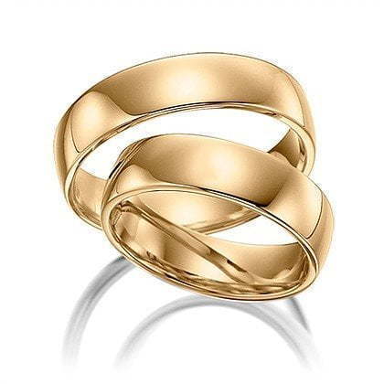 Обручальное кольцо Classic 4 из Белое золото, Розовое (красное) золото от Ювелирный салон Jewellery Art 1