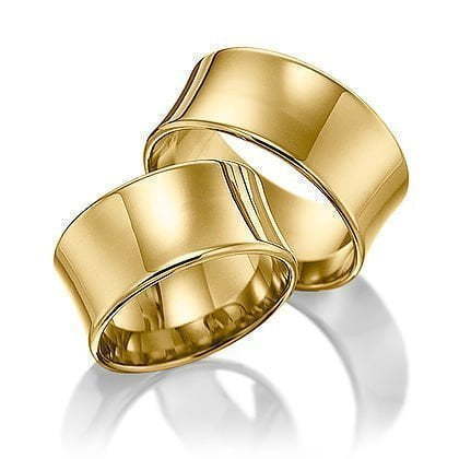 Обручальное кольцо Classic 8 из Белое золото, Желтое золото от Ювелирный салон Jewellery Art 1