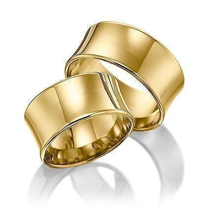 Обручальное кольцо Classic 8 из Белое золото, Желтое золото от Ювелирный салон Jewellery Art 1