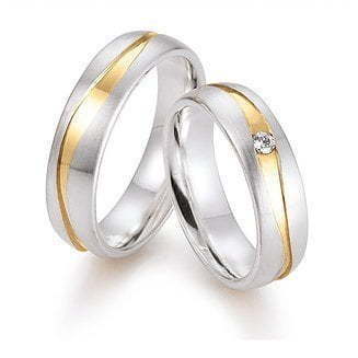 Обручальные кольца Glamoure 2 из Комбинированные от Ювелирный салон Jewellery Art 1