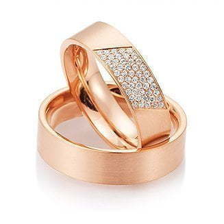 Обручальные кольца Glamoure 3 из Розовое (красное) золото от Ювелирный салон Jewellery Art 1