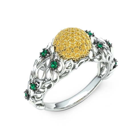 Помолвочное кольцо Амарелло из Белое золото от Ювелирный салон Эталон 1