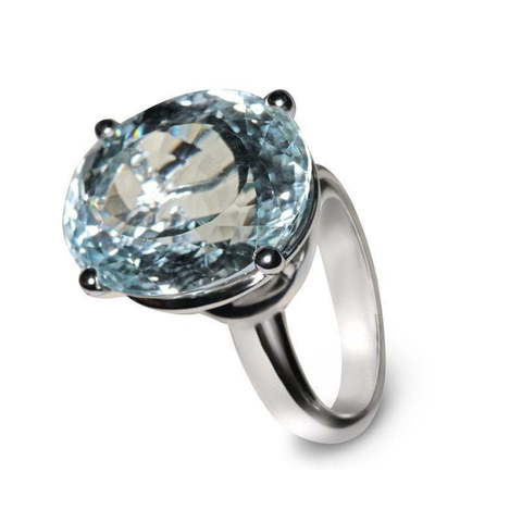 Помолвочное кольцо Голубой топаз из Белое золото от Ювелирный салон Эталон 2