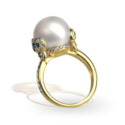 Помолвочное кольцо Перл из Желтое золото от Ювелирный салон Эталон 1