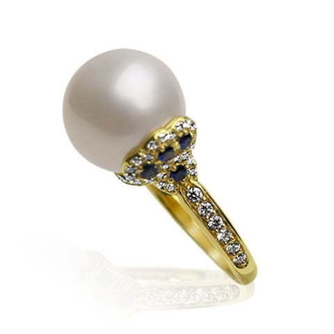 Помолвочное кольцо Перл из Желтое золото от Ювелирный салон Эталон 2