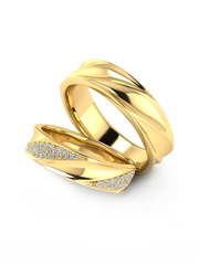 Обручальные кольца из Белое золото, Желтое золото, Платина от Ювелирный салон Эталон 1