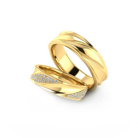 Обручальные кольца из Белое золото, Желтое золото, Платина от Ювелирный салон Эталон 1