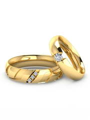 Обручальные кольца из Белое золото, Желтое золото от Ювелирный салон Эталон 2