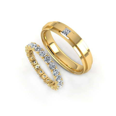 Обручальные кольца из Желтое золото, Белое золото, Платина от Ювелирный салон Эталон 2