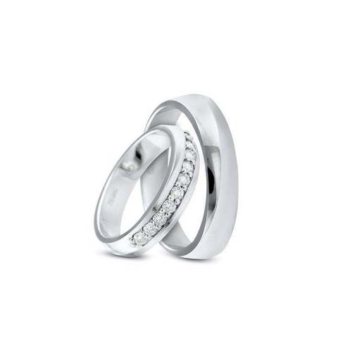 Обручальные кольца Снежная мелодия из Белое золото, Платина от Ювелирный салон Эталон 3