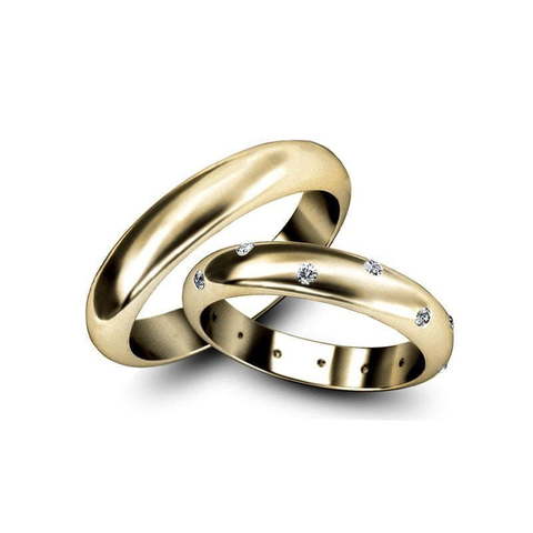 Обручальные кольца Мерцание звёзд из Желтое золото, Белое золото, Платина от Ювелирный салон Эталон 2