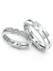 Обручальные кольца из Белое золото, Желтое золото, Платина от Ювелирный салон Эталон 1