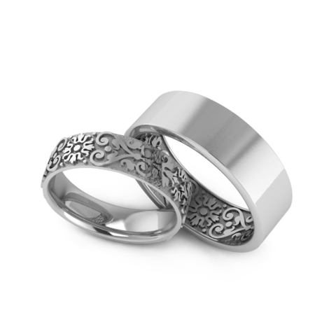 Обручальные кольца из Желтое золото, Белое золото, Платина от Ювелирный салон Эталон 2