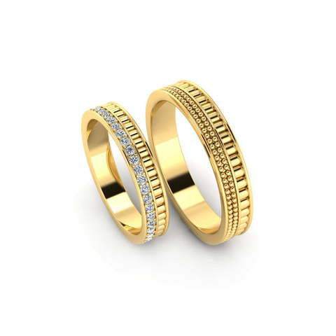 Обручальные кольца из Желтое золото, Белое золото, Платина от Ювелирный салон Эталон 2