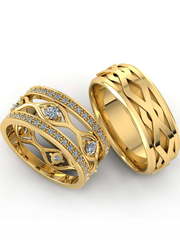 Обручальные кольца из Белое золото, Желтое золото, Платина от Ювелирный салон Эталон 2