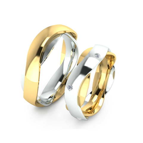 Обручальные кольца из Комбинированные от Ювелирный салон Эталон 1