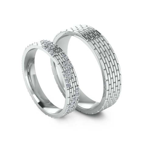 Обручальные кольца из Желтое золото, Белое золото, Платина от Ювелирный салон Эталон 2