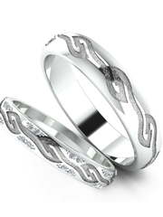 Обручальные кольца из Белое золото, Желтое золото, Платина от Ювелирный салон Эталон 1