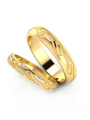 Обручальные кольца из Белое золото, Желтое золото, Платина от Ювелирный салон Эталон 2