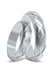 Обручальные кольца из Белое золото, Желтое золото, Платина от Ювелирный салон Эталон 1