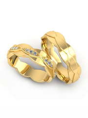 Обручальные кольца из Белое золото, Желтое золото, Платина от Ювелирный салон Эталон 2