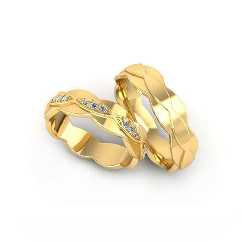 Обручальные кольца из Желтое золото, Белое золото, Платина от Ювелирный салон Эталон 2