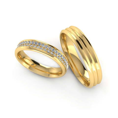 Обручальные кольца из Желтое золото, Белое золото, Платина от Ювелирный салон Эталон 2