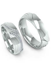 Обручальные кольца из Белое золото, Желтое золото, Платина от Ювелирный салон Эталон 1