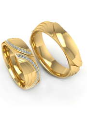 Обручальные кольца из Белое золото, Желтое золото, Платина от Ювелирный салон Эталон 2