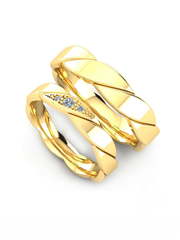 Обручальные кольца из Белое золото, Желтое золото, Платина от Ювелирный салон Эталон 1