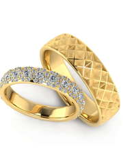 Обручальные кольца из Белое золото, Желтое золото, Платина от Ювелирный салон Эталон 1