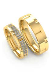 Обручальные кольца из Белое золото, Желтое золото от Ювелирный салон Эталон 2