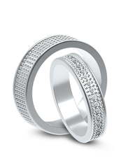 Обручальные кольца из Белое золото, Платина от Ювелирный салон Эталон 1