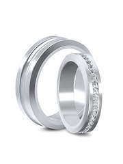 Обручальные кольца из Белое золото, Платина от Ювелирный салон Эталон 1