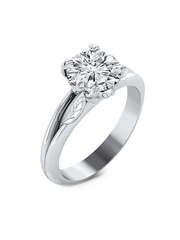 Помолвочное кольцо Цветочный бриллиант из Белое золото от Ювелирный салон Эталон 1