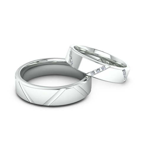 Обручальные кольца из Желтое золото, Белое золото, Платина от Ювелирный салон Эталон 4