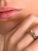 Необычное обручальное кольцо с бриллиантом AOG-obr-698 из Комбинированные от Ювелирный салон Art of glow 2