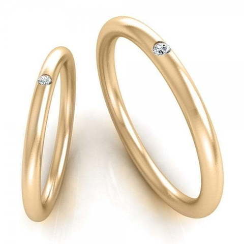 Обручальное кольцо из желтого золота AOG-WRB-051Y из Желтое золото от Ювелирный салон Art of glow 1