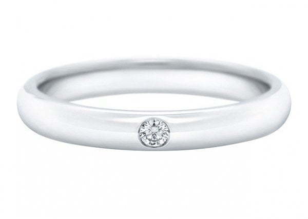 Обручальное кольцо из белого золота AOG-WRB-021 из Белое золото от Ювелирный салон Art of glow 1