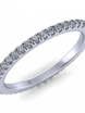 Обручальное кольцо с бриллиантами по окружности AOG-WRB-046 из Белое золото от Ювелирный салон Art of glow 1