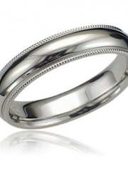 Обручальное кольцо с гравировкой AOF-0064 из Белое золото, Розовое (красное) золото от Ювелирный салон Art of glow 1