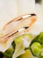 Обручальное кольцо с гравировкой AOF-0064 из Белое золото, Розовое (красное) золото от Ювелирный салон Art of glow 2