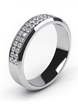 Обручальное кольцо с бриллиантовой дорожкой AOG-WRB-040 из Белое золото от Ювелирный салон Art of glow 1