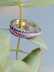 Помолвочное кольцо с дорожкой из рубинов AOG-YMR-0020 из Белое золото от Ювелирный салон Art of glow 2