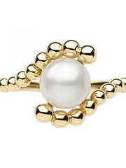 Помолвочное золотое с крупным жемчугом AOG-R-02077 из Желтое золото от Ювелирный салон Art of glow 1