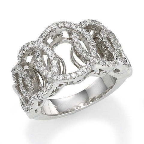 Роскошное помолвочное кольцо с бриллиантами AOF-DR-0003 из Белое золото от Ювелирный салон Art of glow 1