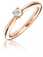 Помолвочное кольцо с бриллиантом AOG-ER-0106 из Розовое (красное) золото от Ювелирный салон Art of glow 1